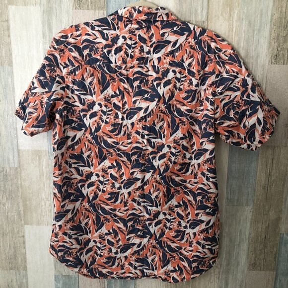 Columbia Rapid Rivers Short Sleeve Shirt Men's size S Blue White Coral NEW - Picture 3 of 7